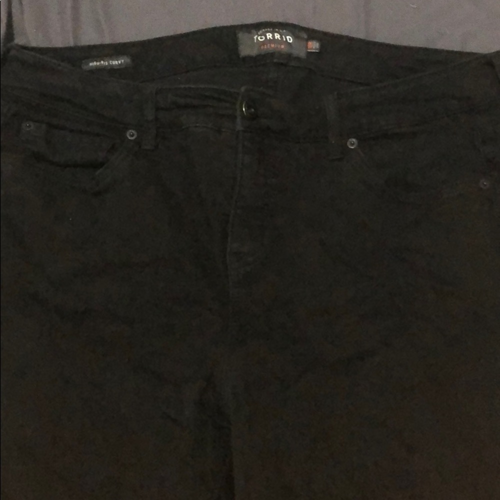 Torrid black High Waisted Curvy Skinny Jean
